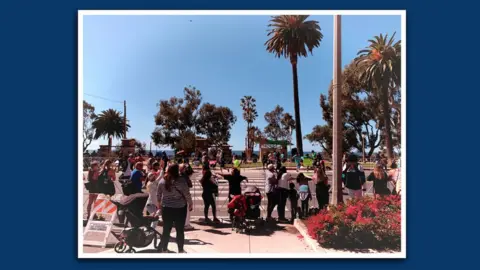 Erik Patton People watching the LA Marathon