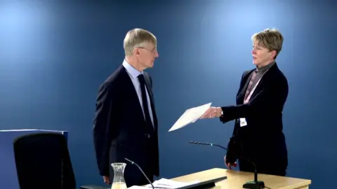 Covid inquiry Prof Woolhouse being sworn in