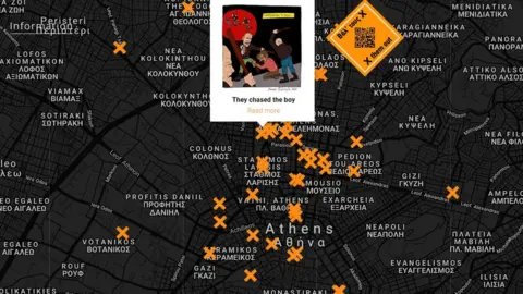 X Them Out Map of race attacks in Athens