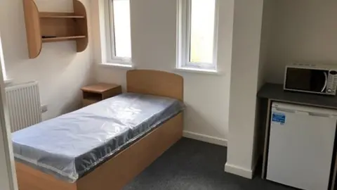 Cornwall Council Empty bedroom with single bed