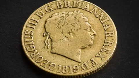 PA Gold sovereign from 1819 being put up for sale by the Royal Mint