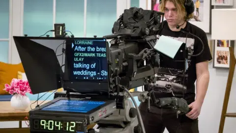 Shutterstock An autocue in an ITV studio