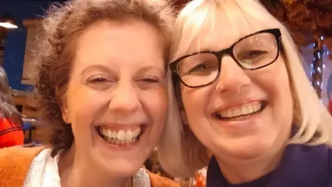 Family handouit Kelly Pendry (left) and her mother (right)