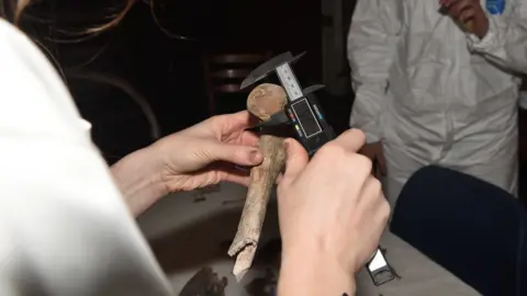 Mark Hourahane The remains were kept at the Church of St Mary and St Eanswythe in Folkestone