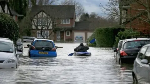 Getty Images Flooding in Chertsey