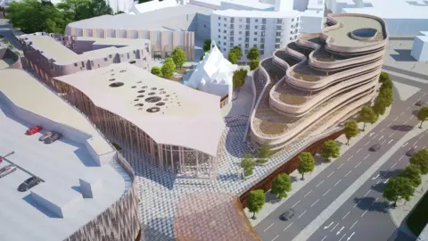 Swansea Council Artist impression of the scheme