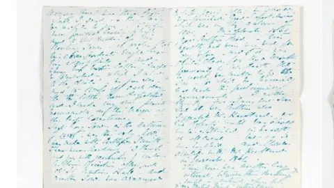 Charles Dickens Museum A photo of one of the letters