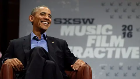 Getty Images South by Southwest attracts thousands every year - including Barack Obama in 2016