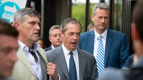 Getty Images Nigel Farage and Nathan Gill