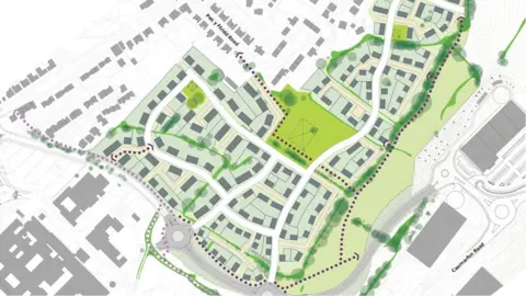 Morbaine Plans for a 366-home development in Bangor have been rejected