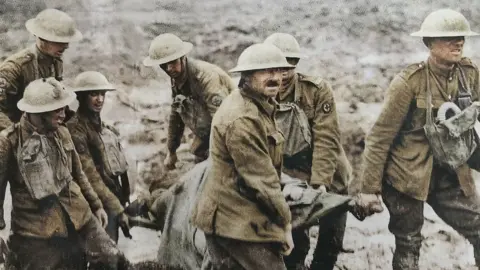 Imperial War Museums Soldiers at Ypres carrying a stretcher