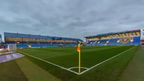 A general view of Portsmouth's Fratton Park football ground.