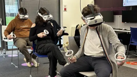 BBC Students using VR headsets