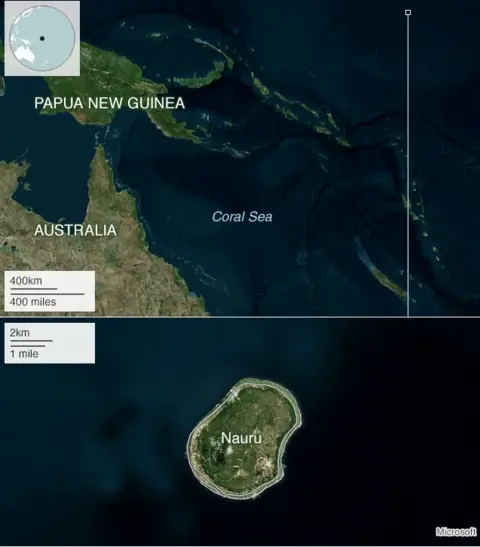 Map of Nauru