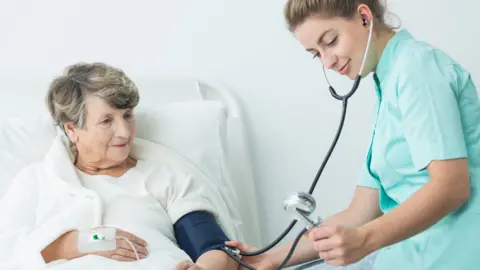 Getty Images Doctor and patient (stock photo)