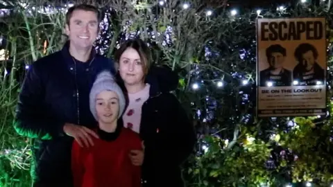 Dawn Gerber/BBC Home Alone Christmas light display