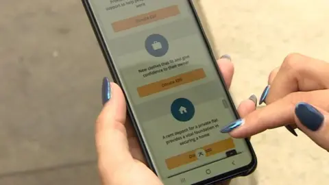 BBC Fingers operating Change into Action app
