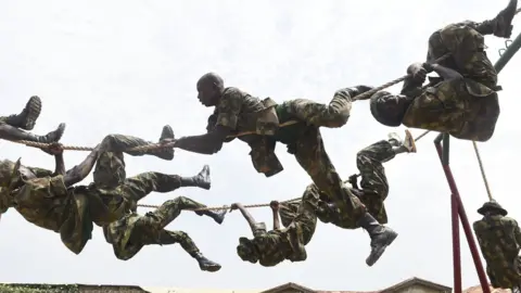 AFP Dozens of army recruits undergo training at in Zaria - 2017