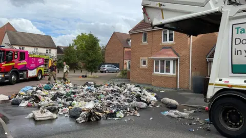 Broxtowe Borough Council Fire scene