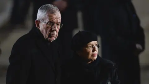 Getty Images Austria's President Alexander Van der Bellen and his wife