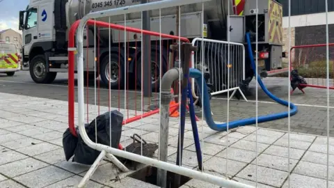 Jozef Hall/BBC Water company lorry