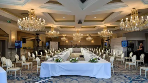 PACEMAKER The conference room where the British Irish Council meeting was held