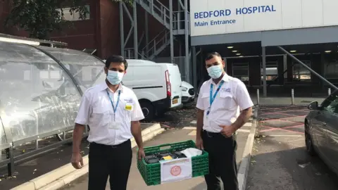 SGRS Food delivery to Bedford Hospital