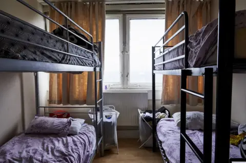 Katie Wilson The bedroom of Gloria and her children