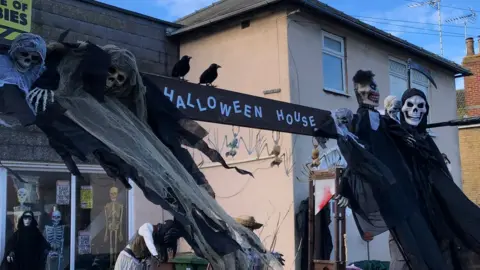 John Devine/BBC Halloween display