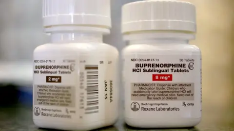 Getty Images Picture of a jar of buprenorphine tablets