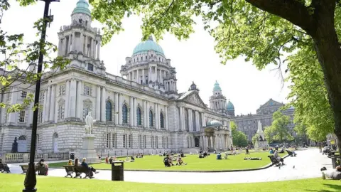 PAcemaker A sunny scene at Belfast City Hall on Sunday