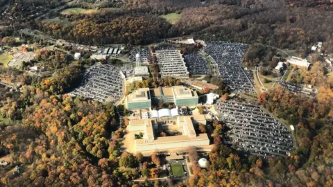 AFP via Getty Images Aerial image of George Bush Center for Intelligence, the headquarters of the Central Intelligence Agency (the CIA), located in Langley in Virginia