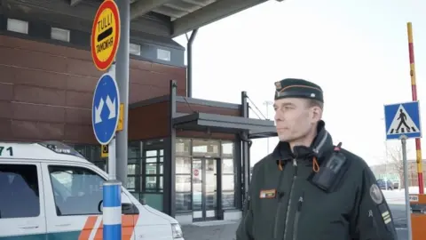 Reuters Finnish border guard chief at Imatra crossing into Russia