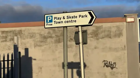 BBC Car parking sign