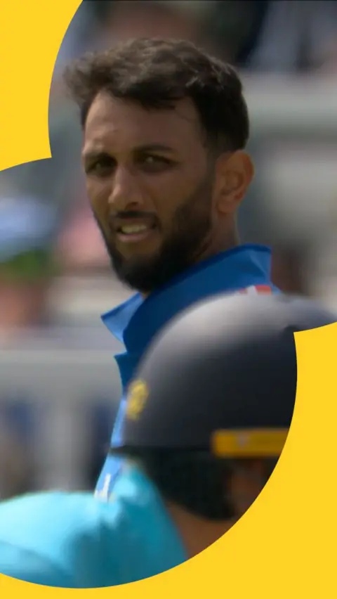 Prasidh Krishna after taking the opening wicket