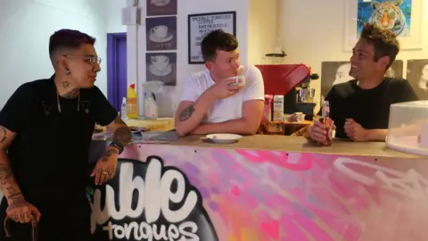 Gaz de Vere Nate Doucette, Sonny Green and Michael Sargood