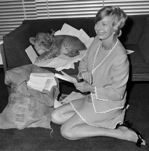 Getty Images Biddy Baxter reads letters