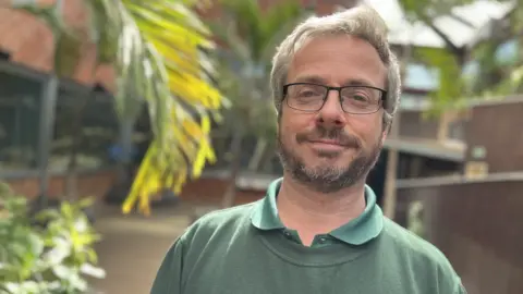 Stuart Woodward/BBC Andy Moore, director of science, education and training at Colchester Zoo