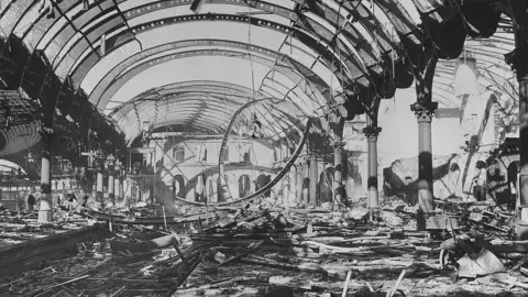 Getty Images York station bombing aftermath April 1942