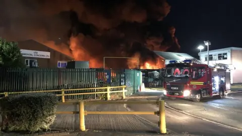 West Midlands Police The fire