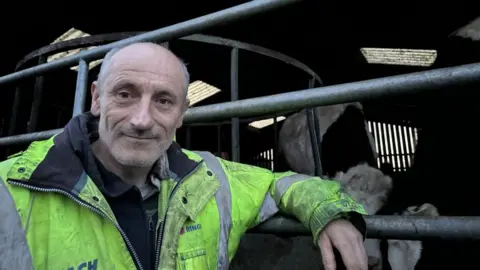 Ollie Conopo/BBC Clive Richardson from Brook Farm Animal Sanctuary