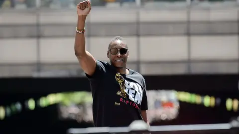 The president of the Toronto Raptors basketball team Masai Ujiri