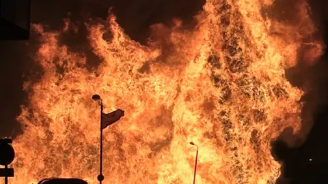 Courtesy of Ken Early bonfire