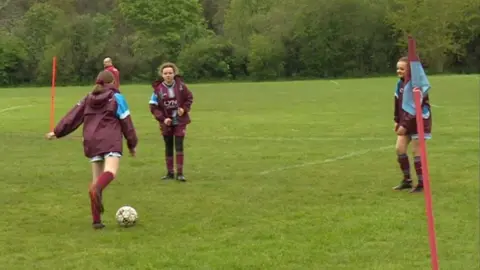 A Woburn & Wavendon Football Club training session