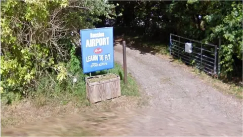 Google Beccles Airfield entrance