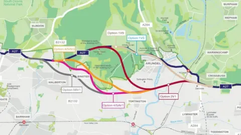 Highways England New routes