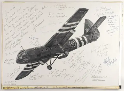 Soldiers of Oxfordshire Museum Drawing of Horsa Glider