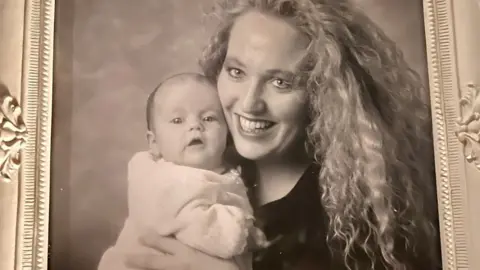 Debbie Douglas Georgia Bright as a baby and mum Debbie Douglas