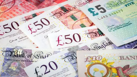 Getty Images British bank notes