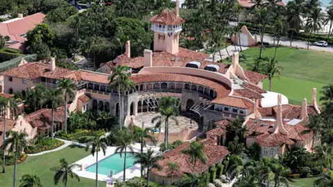 Getty Images Image shows exterior of Mar-a-Lago